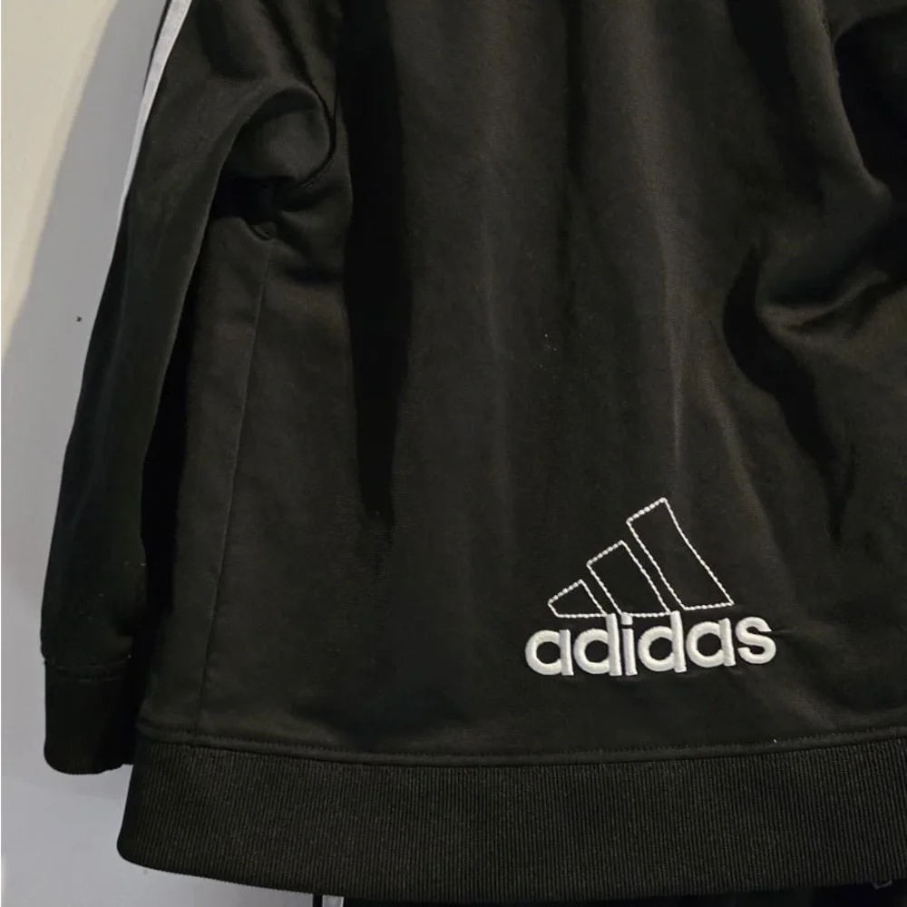 Adidas Black and White Athletic Tracksuit